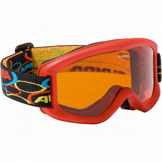 Горнолыжные очки Alpina Carvy 2.0 Red SLT S2 - Фото 1 большая