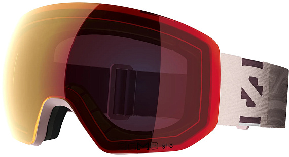 Горнолыжная маска Salomon Radium Pro S Sigmaphoto Heavenly Pink/Poppy Red - Фото 1 большая