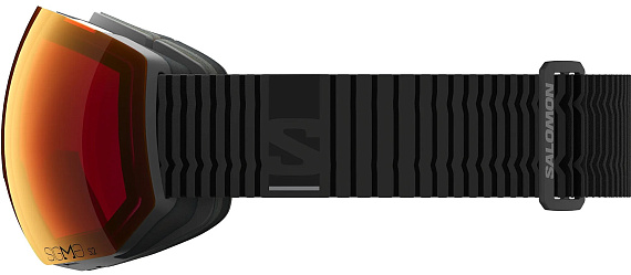 Горнолыжная маска Salomon Radium Pro Sigma Black/Poppy Red/Light Blue - Фото 5 большая