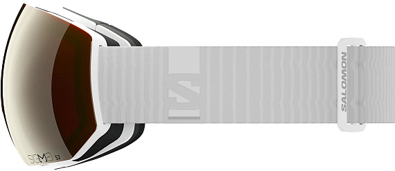 Горнолыжная маска Salomon Radium Pro Sigma White/Black Gold/Light Blue - Фото 3 большая