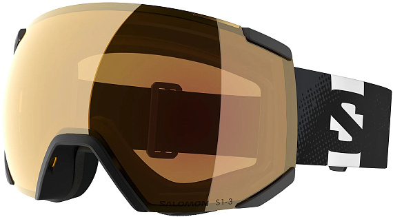 Горнолыжная маска Salomon Radium Photo Black/Red - Фото 1 большая