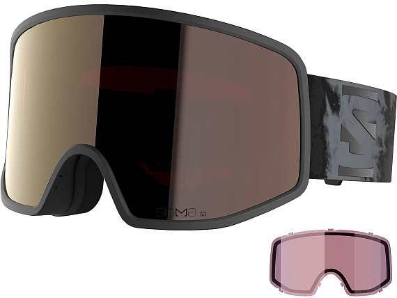 Горнолыжная маска Salomon Sentry Pro Sigma Black/Gun Metal - Фото 2 большая