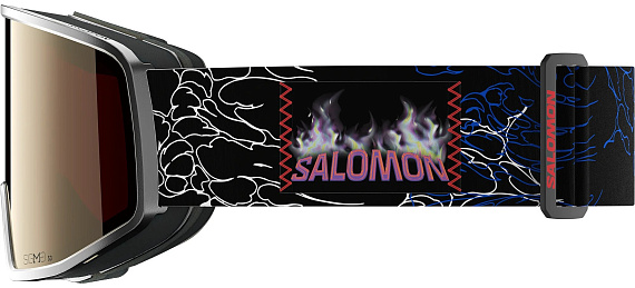 Горнолыжная маска Salomon Sentry Pro Sigma Silver/Gun Metal/Light Blue - Фото 3 большая