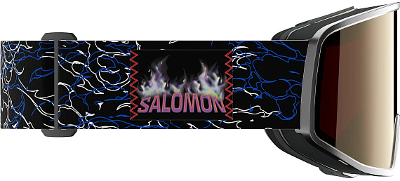 Горнолыжная маска Salomon Sentry Pro Sigma Silver/Gun Metal/Light Blue - Фото 6 большая