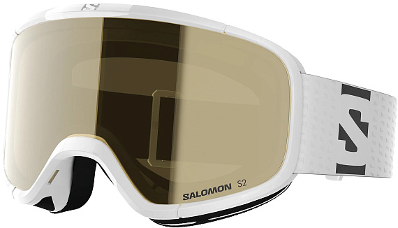 Горнолыжная маска Salomon Aksium 2.0 Access White/Gold - Фото 1 большая