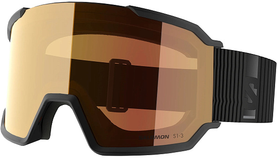 Горнолыжная маска Salomon S/View 3 Photo Black/Red - Фото 1 большая