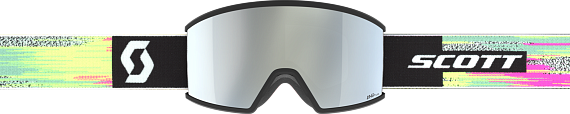 Горнолыжная маска Scott Ambit Black/Neon Yellow/Amp White Chrome S2 - Фото 3 большая