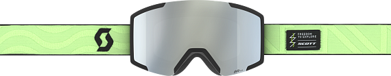Горнолыжная маска Scott Shield + Extra Lens Glow Green/Amp White Chrome S2 - Фото 2 большая
