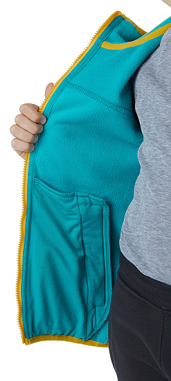 Куртка детская Jack Wolfskin Fourwinds Green Ocean - Фото 7 большая