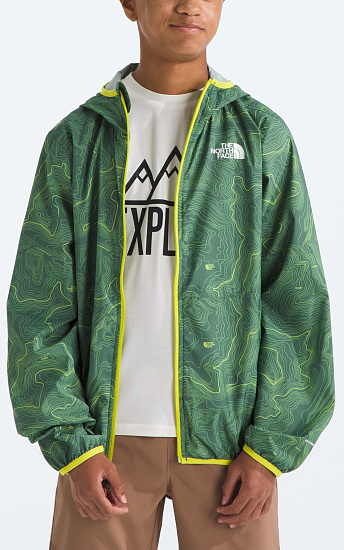 Куртка детская The North Face Tnf Cyclone Boys Wind Duck Green Tnf Topo Pri - Фото 2 большая