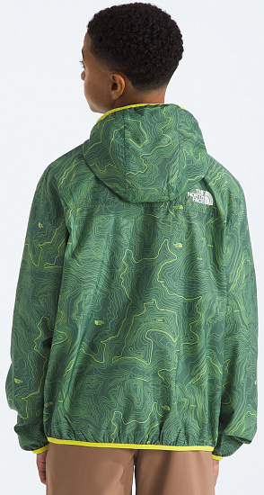 Куртка детская The North Face Tnf Cyclone Boys Wind Duck Green Tnf Topo Pri - Фото 3 большая