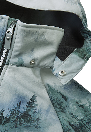 Куртка детская Reima Aitoo Greyish green - Фото 5 большая