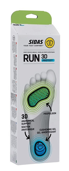 Стелька для бега Sidas 3D Run «Protect» - Фото 4 большая