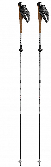 Палки Leki Cross Trail FX Superlite White/Bright Red/Black - Фото 1 большая
