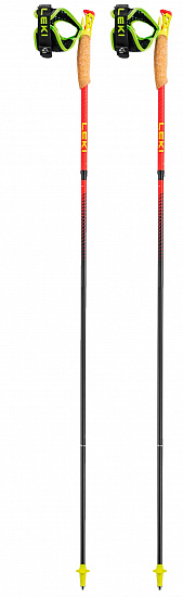 Палки Leki Ultratrail FX.One Superlite Bright Red/Neonyellow/Naturalcarbon - Фото 1 большая