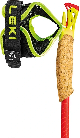 Палки Leki Ultratrail FX.One Superlite Bright Red/Neonyellow/Naturalcarbon - Фото 2 большая