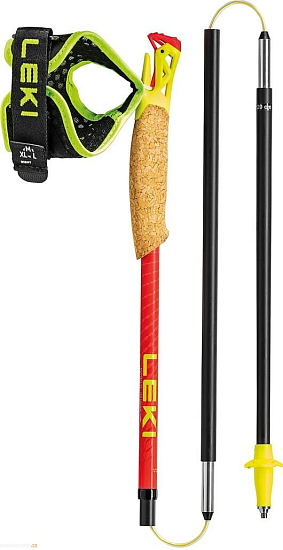 Палки Leki Ultratrail FX.One Superlite Bright Red/Neonyellow/Naturalcarbon - Фото 4 большая