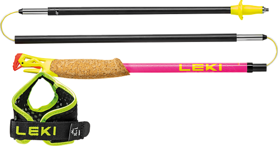 Палки Leki Ultratrail FX.One Superlite Neonpink/Neonyellow/Naturalcarbon - Фото 5 большая