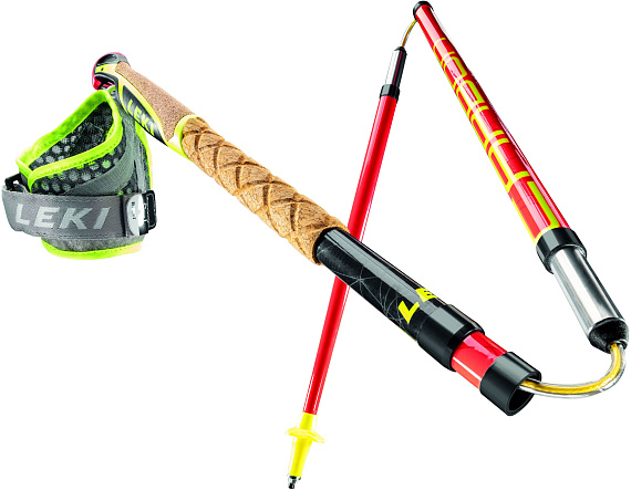 Палки Leki Micro Trail Pro Neon Red/Grey/Neon Yellow - Фото 3 большая