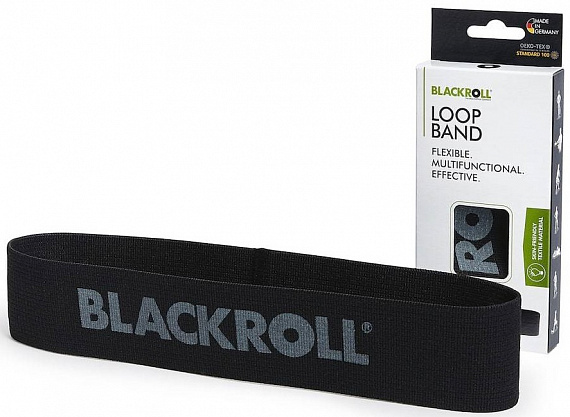 Мини-эспандер Blackroll Loop Band 30 см "Сверхтяжелое сопротивление" Черный - Фото 1 большая