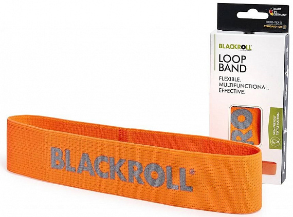 Мини-эспандер Blackroll Loop Band 30 см "Легкое сопротивление" Оранжевый - Фото 1 большая