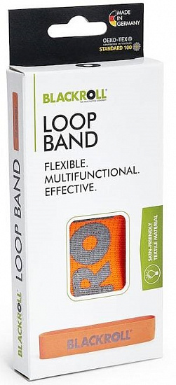 Мини-эспандер Blackroll Loop Band 30 см "Легкое сопротивление" Оранжевый - Фото 3 большая