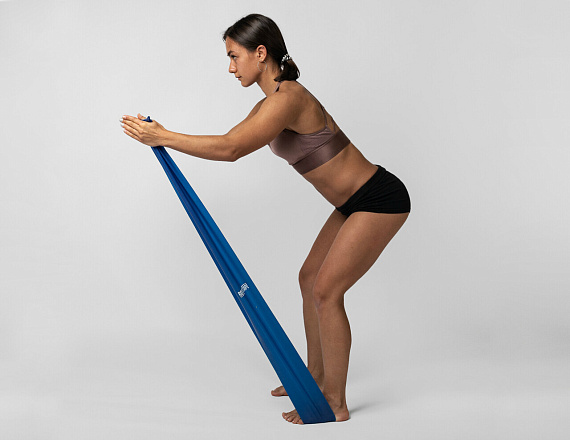 Эластичная лента RockTape RockBandRX 4м x 12см x 0,4мм Серый - Фото 4 большая