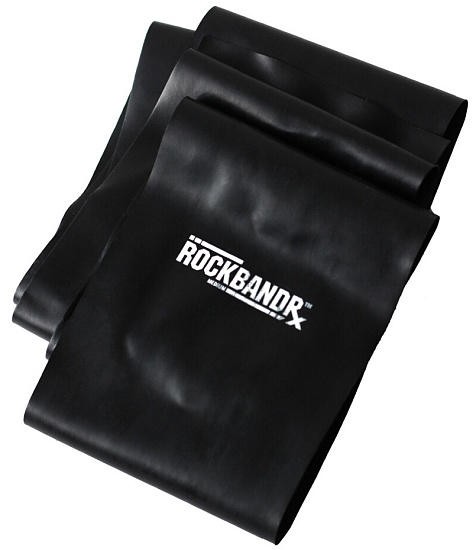Эластичная лента RockTape RockBandRX 4м x 12см x 0,5мм Черный - Фото 3 большая