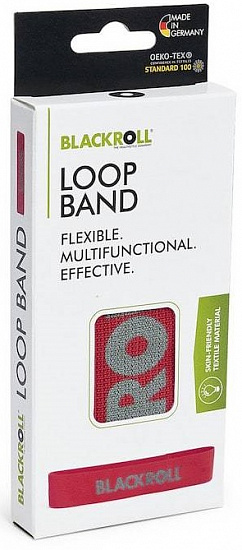 Мини-эспандер Blackroll Loop Band 30 см "Мягкое сопротивление" Красный - Фото 2 большая