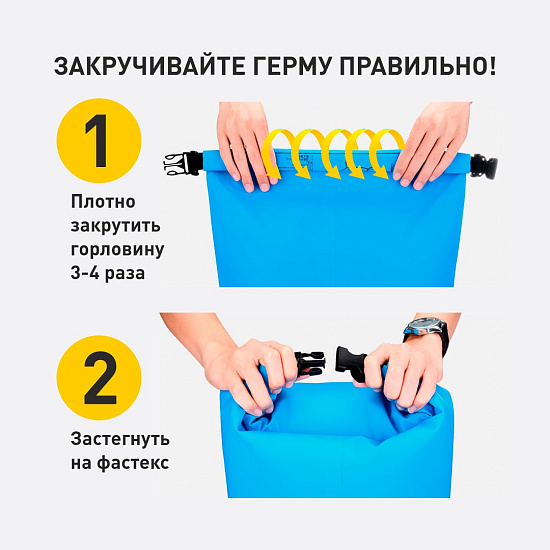 Гермосумка Germostar Combi 80л Light Green/Black - Фото 2 большая