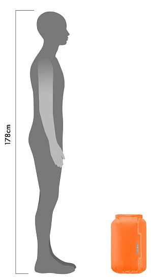 Гермомешок Ortlieb Ultra Lightweight PS10 22 Orange - Фото 3 большая