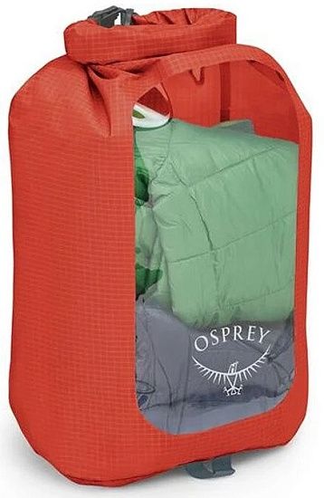 Гермомешок Osprey Dry Sack 12 W/Window Mars Orange - Фото 2 большая