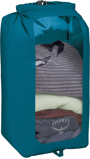 Гермомешок Osprey Dry Sack 35 W/Window Waterfront Blue - Фото 1 большая