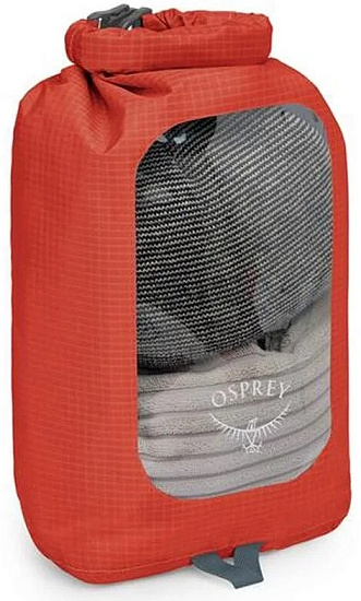 Гермомешок Osprey Dry Sack 6 W/Window Mars Orange - Фото 2 большая