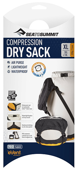 Компрессионный гермомешок Sea to Summit Dry Compression Sack XL - Фото 2 большая