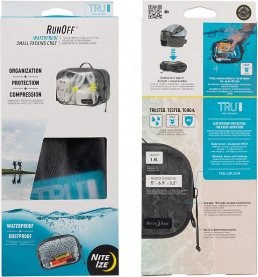 Водонепроницаемая сумка Nite Ize RunOff Waterproof Small Packing Cube - Фото 7 большая