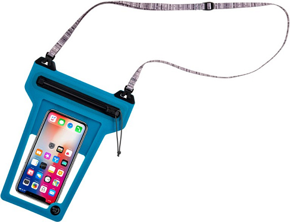 Водонепроницаемая сумка Nite Ize RunOff Waterproof Phone Pouch Blue - Фото 3 большая