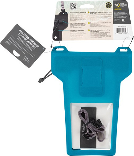 Водонепроницаемая сумка Nite Ize RunOff Waterproof Phone Pouch Blue - Фото 8 большая