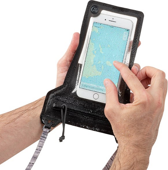 Водонепроницаемая сумка Nite Ize RunOff Waterproof Phone Pouch Charcoal - Фото 3 большая