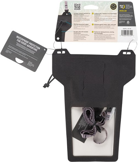 Водонепроницаемая сумка Nite Ize RunOff Waterproof Phone Pouch Charcoal - Фото 8 большая