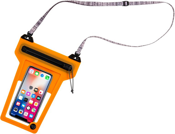 Водонепроницаемая сумка Nite Ize RunOff Waterproof Phone Pouch Orange - Фото 3 большая