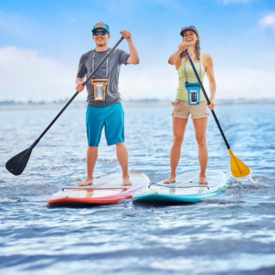 Водонепроницаемая сумка Nite Ize RunOff Waterproof Phone Pouch Orange - Фото 6 большая