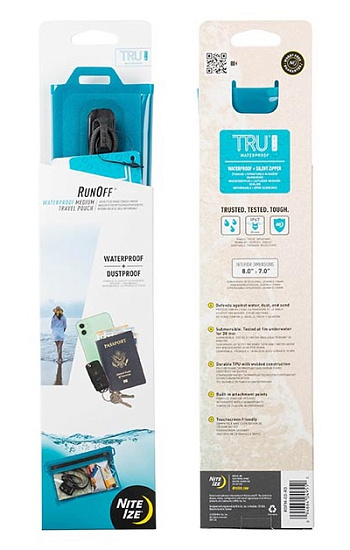 Водонепроницаемая сумка Nite Ize RunOff Waterproof Medium Blue - Фото 8 большая