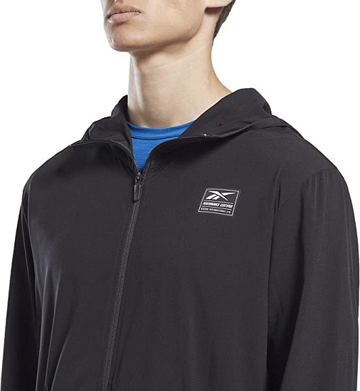 Куртка мужская Reebok Certified Jacket Черный - Фото 5 большая
