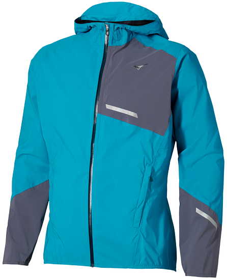 Куртка мужская Mizuno Waterproof 20K Er Capri Breeze - Фото 1 большая