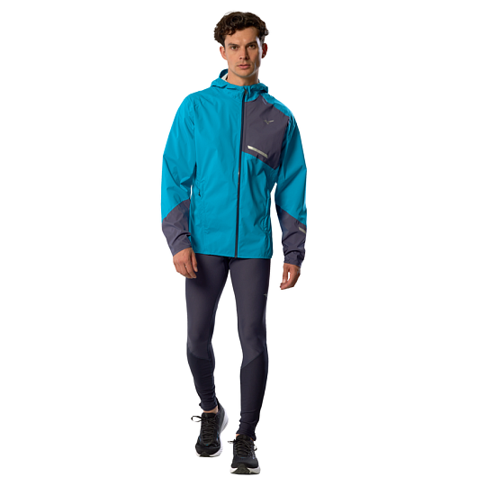 Куртка мужская Mizuno Waterproof 20K Er Capri Breeze - Фото 5 большая