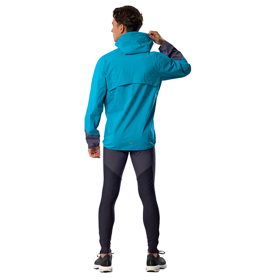 Куртка мужская Mizuno Waterproof 20K Er Capri Breeze - Фото 6 большая