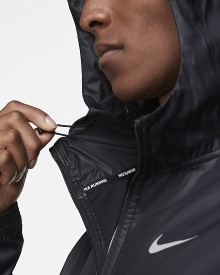 Куртка мужская Nike Shieldrunner Black - Фото 5 большая