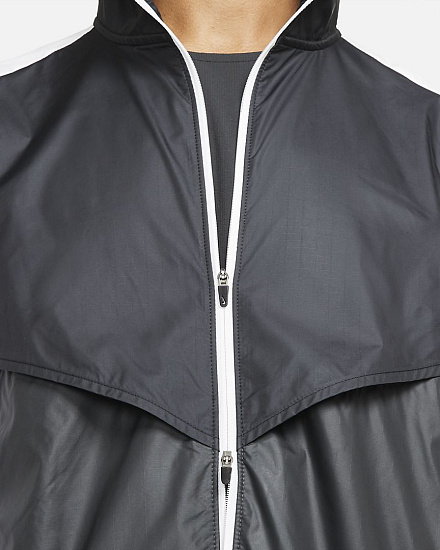 Куртка мужская Nike Windrunner Trail Black/Dark Smoke Grey/White - Фото 5 большая