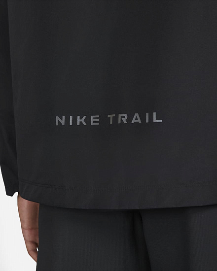 Куртка мужская Nike Trail Gore-Tex Black/Dark Smoke Grey - Фото 8 большая
